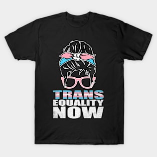 Trans Equality Now Trans Pride Flag, LGBT, LGBTQ Pride T-Shirt